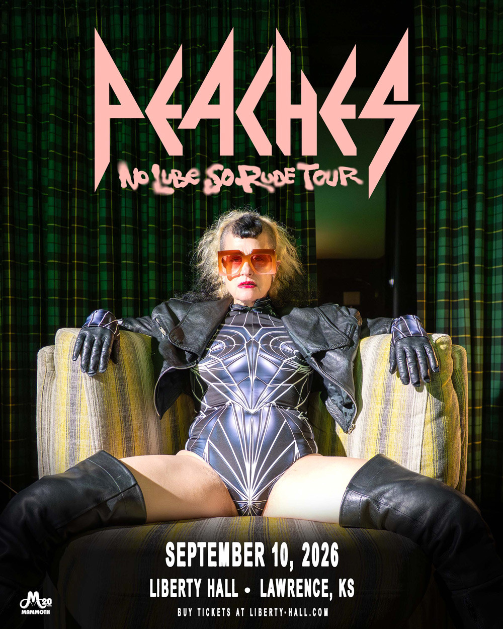 Peaches tour poster — 2026 & 2027